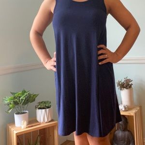 Navy swing dress, medium